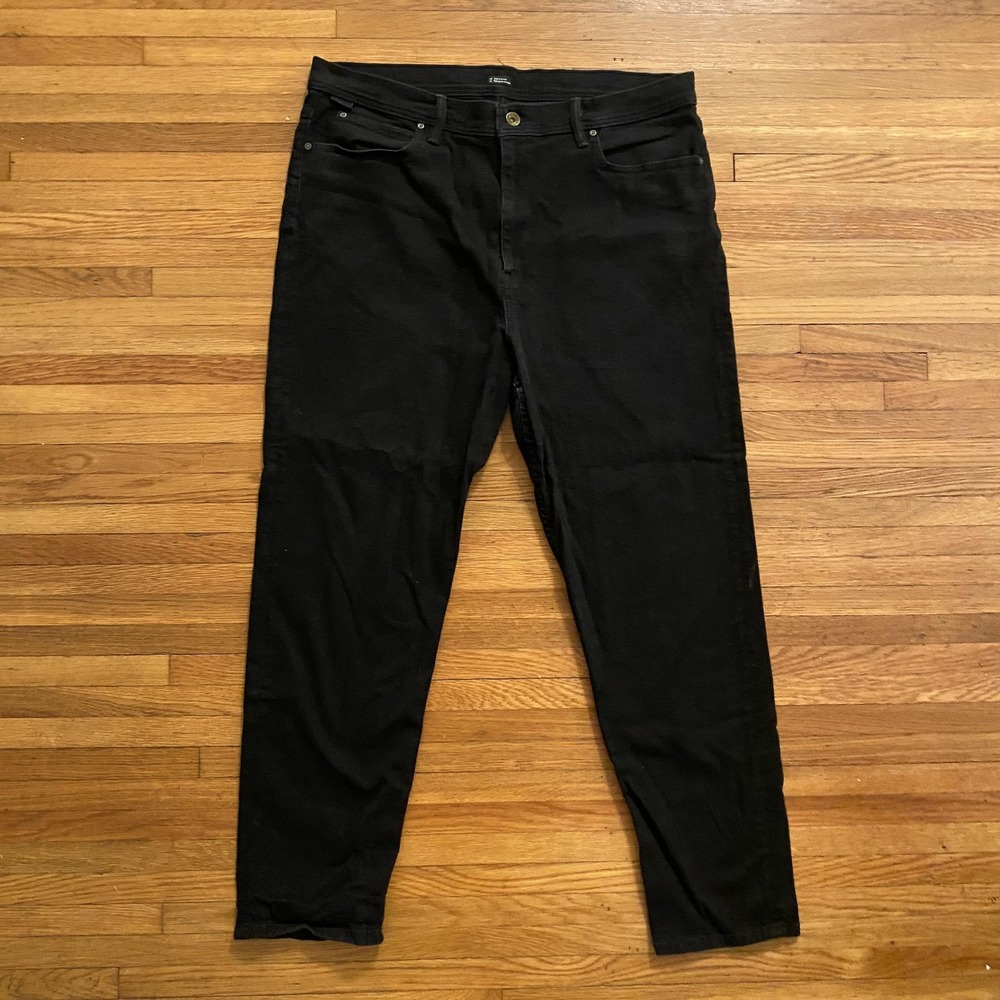 BDG Urban Outfitters Jeans Mens 40x32 Black Slim Stretch Denim Zip Fly Tapered